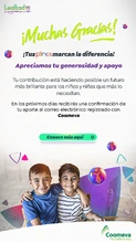 P&aacute;gina agradecimiento Campa&ntilde;a donaciones